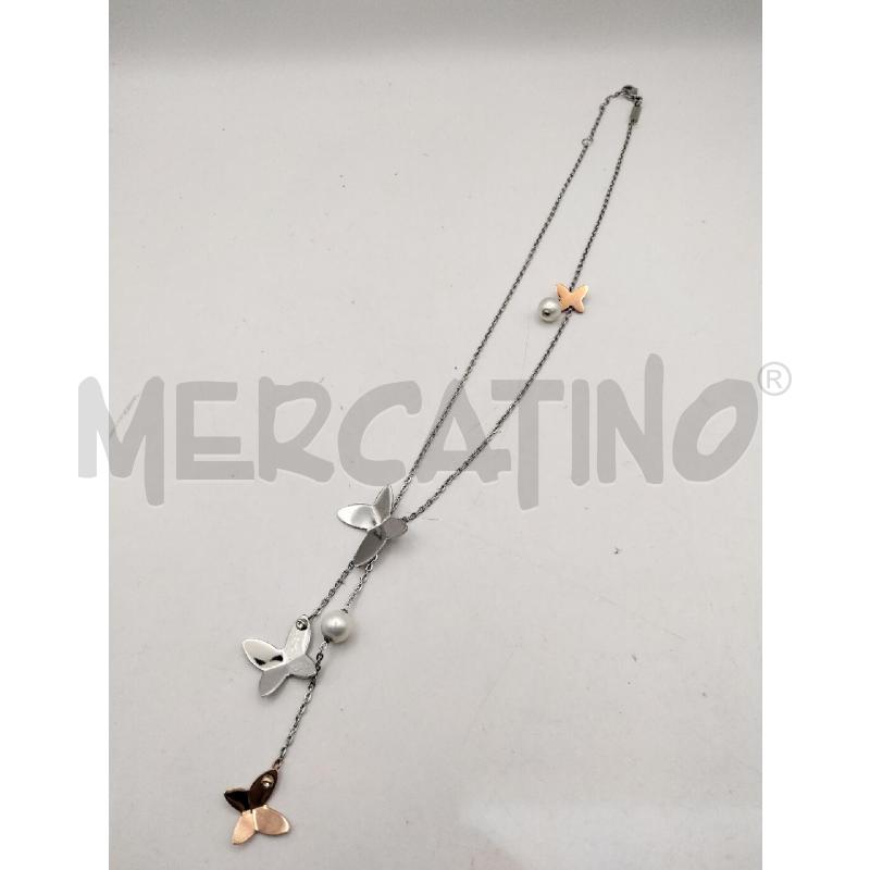 COLLANA BROSWAY FARFALLE PERLINE | Mercatino dell'Usato Roma talenti 5