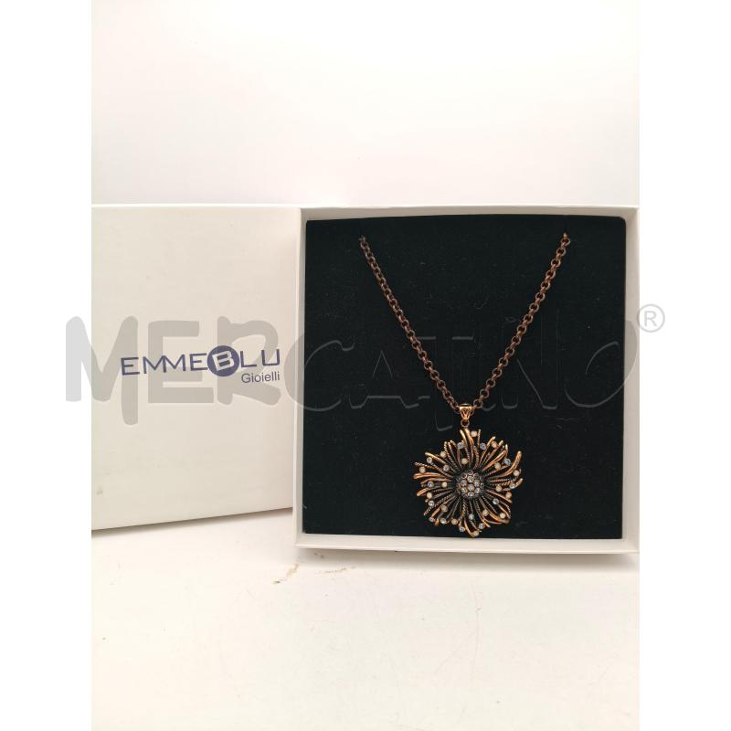 COLLANA BRUNITO EMMEBLU GIOIELLI MAXIFIORE PIETRE BIA BLU | Mercatino dell'Usato Roma talenti 1
