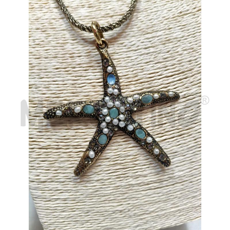 COLLANA BRUN TORCHON MAXI STELLA PERLINE PIETRE  | Mercatino dell'Usato Roma talenti 2