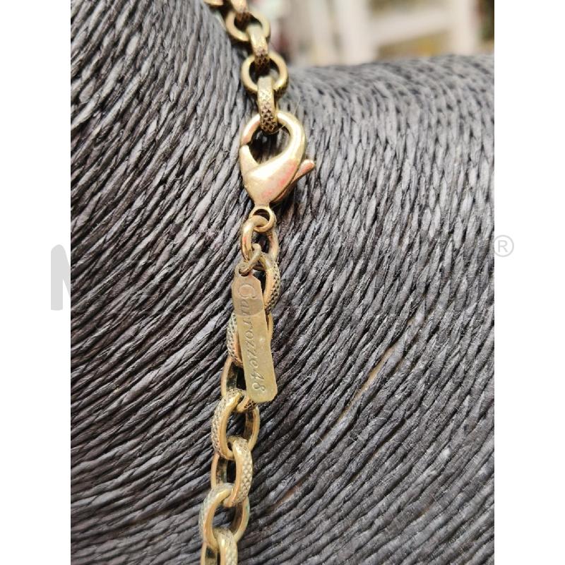 COLLANA CARROZZE 48 BRUNTIO OVALI OSSO PENDENTI LANTERNE | Mercatino dell'Usato Roma talenti 5