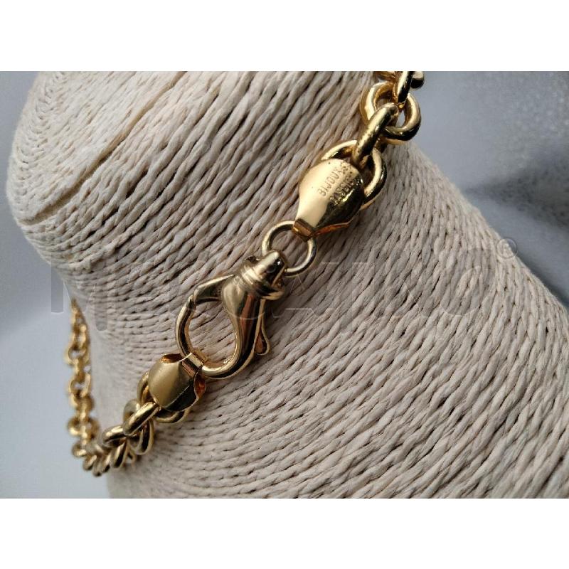 COLLANA CASCIO CATENA DOR PEND STELLE CUORI PIE COL  | Mercatino dell'Usato Roma talenti 3