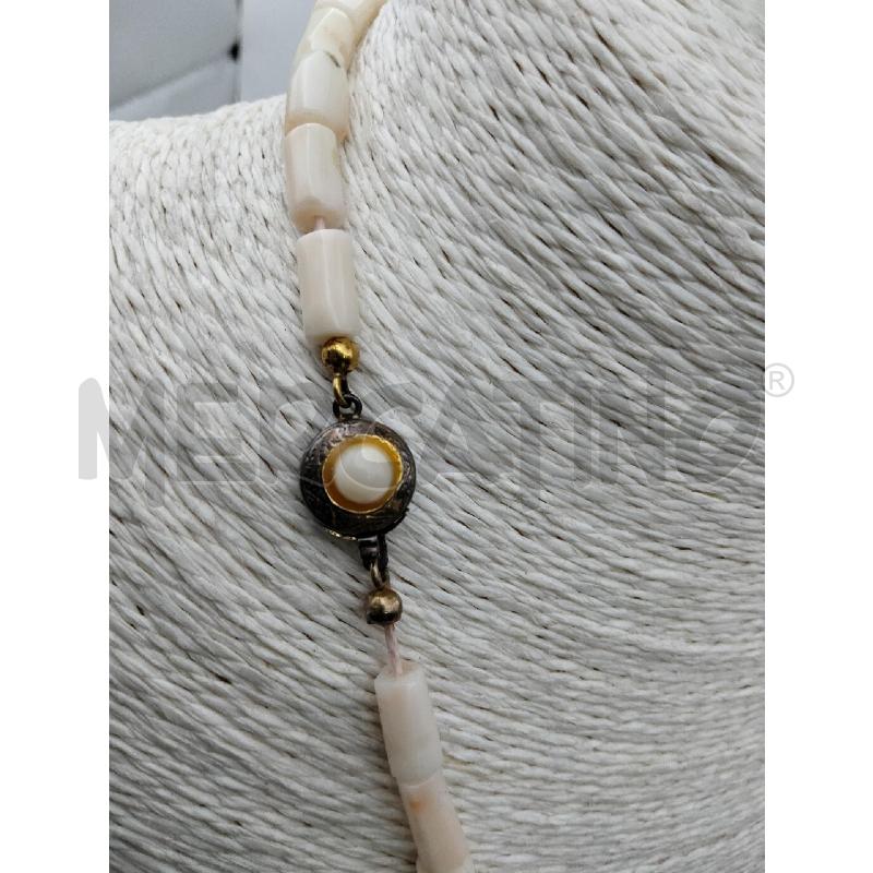 COLLANA CORALLO ROSA TUBETTI CHIUS TONDA FUSION | Mercatino dell'Usato Roma talenti 4