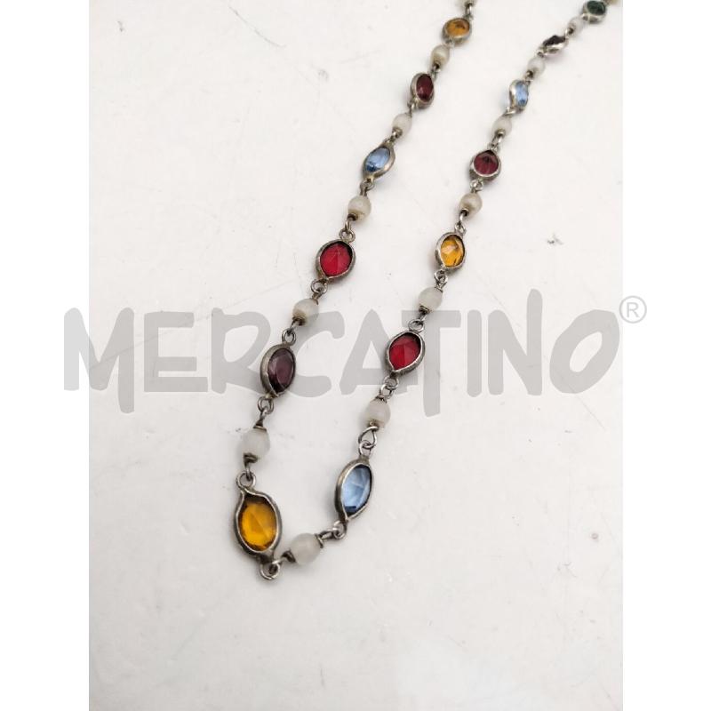 COLLANA E ORECCHINI FUSOIN VETRI COL  | Mercatino dell'Usato Roma talenti 5