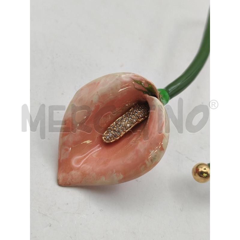 COLLANA FEDERICA ROSSI CALLA VERDE ROSA PLACC  | Mercatino dell'Usato Roma talenti 2