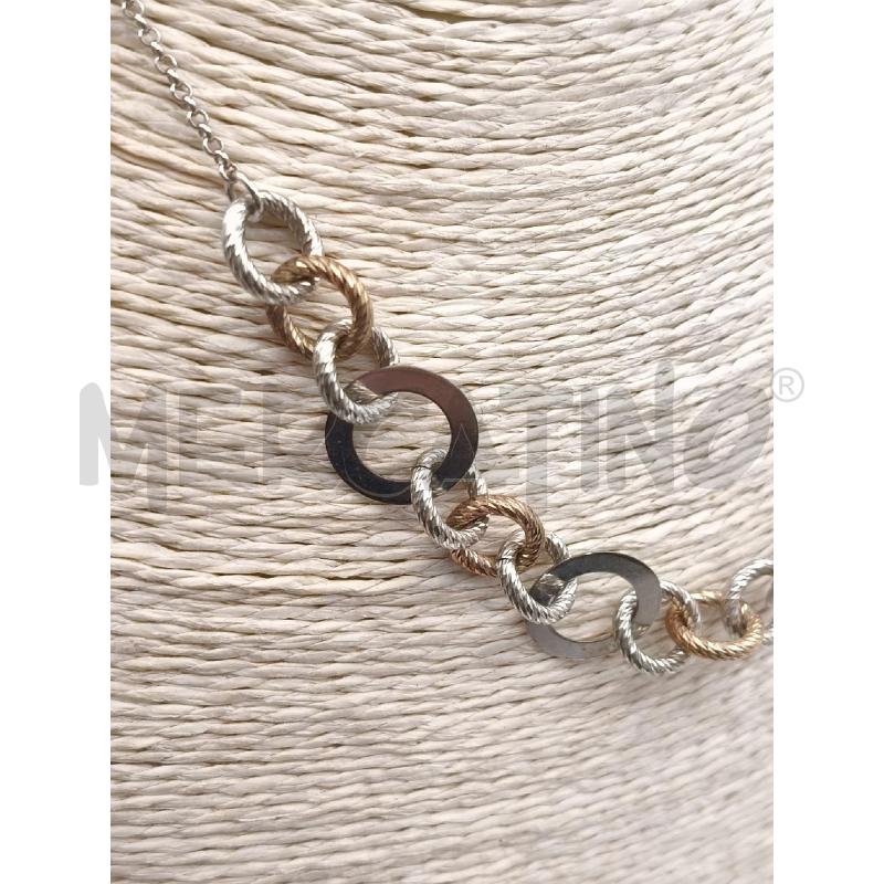 COLLANA FRABOSO FUSION ANELLI BICOLOR LISCIO/SEGHET | Mercatino dell'Usato Roma talenti 2