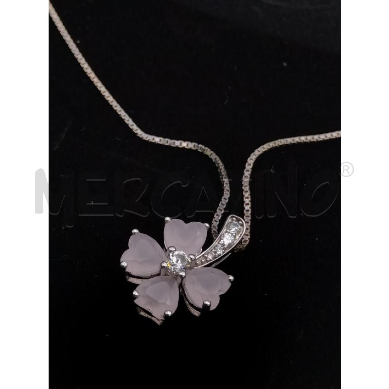 COLLANA FUSION PEND FIORE ROSA/PAVE  | Mercatino dell'Usato Roma talenti 2