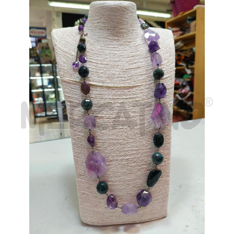 COLLANA LIUBER PIETRE DURE VER VIOLA IRREG | Mercatino dell'Usato Roma talenti 1