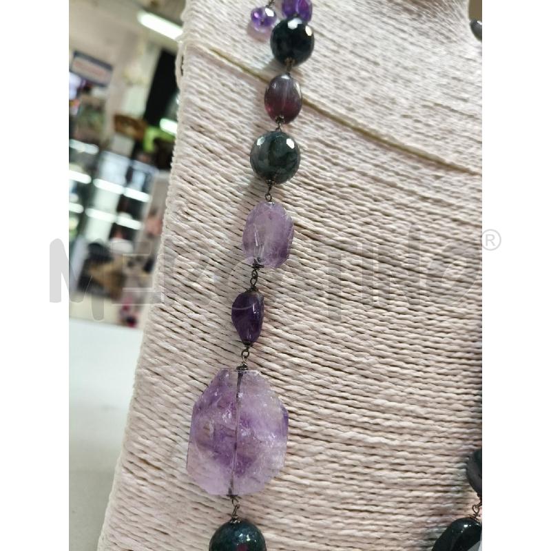 COLLANA LIUBER PIETRE DURE VER VIOLA IRREG | Mercatino dell'Usato Roma talenti 2