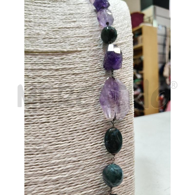 COLLANA LIUBER PIETRE DURE VER VIOLA IRREG | Mercatino dell'Usato Roma talenti 3