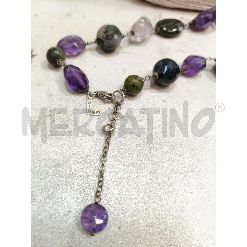 COLLANA LIUBER PIETRE DURE VER VIOLA IRREG | Mercatino dell'Usato Roma talenti 4