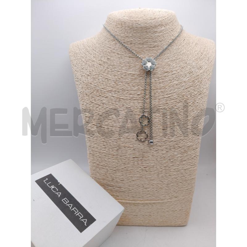 COLLANA LUCA BARRA SALI SCENDI FIORE STRASS | Mercatino dell'Usato Roma talenti 1