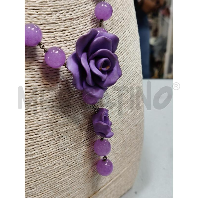 COLLANA LUIBER SFERE VIO CENTR FIORE | Mercatino dell'Usato Roma talenti 2