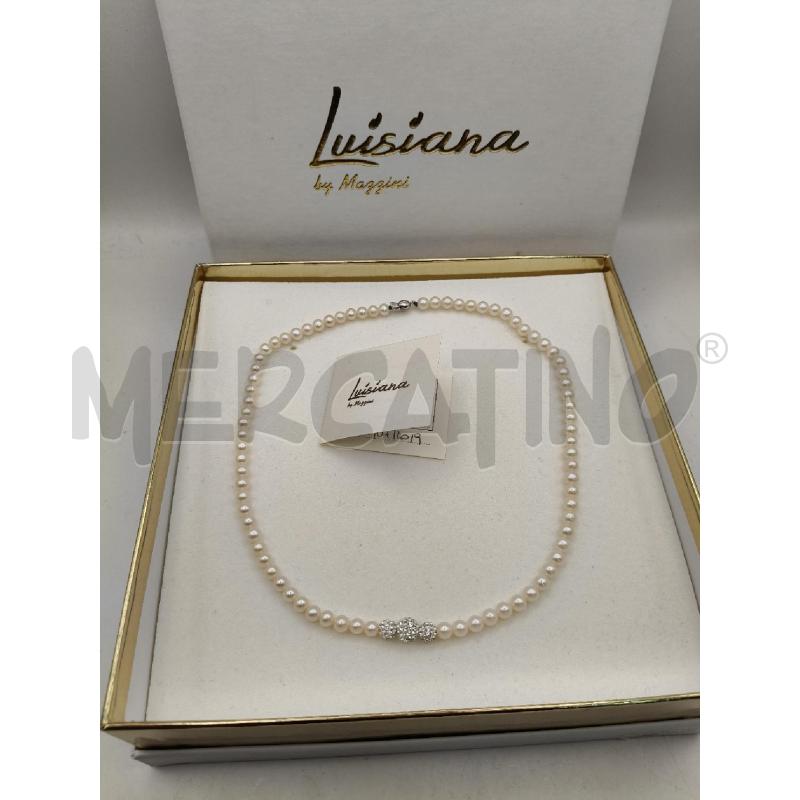 COLLANA LUSIANA BY MAZZINI CHIUS DOR PERLE PALLINE STRASS | Mercatino dell'Usato Roma talenti 1