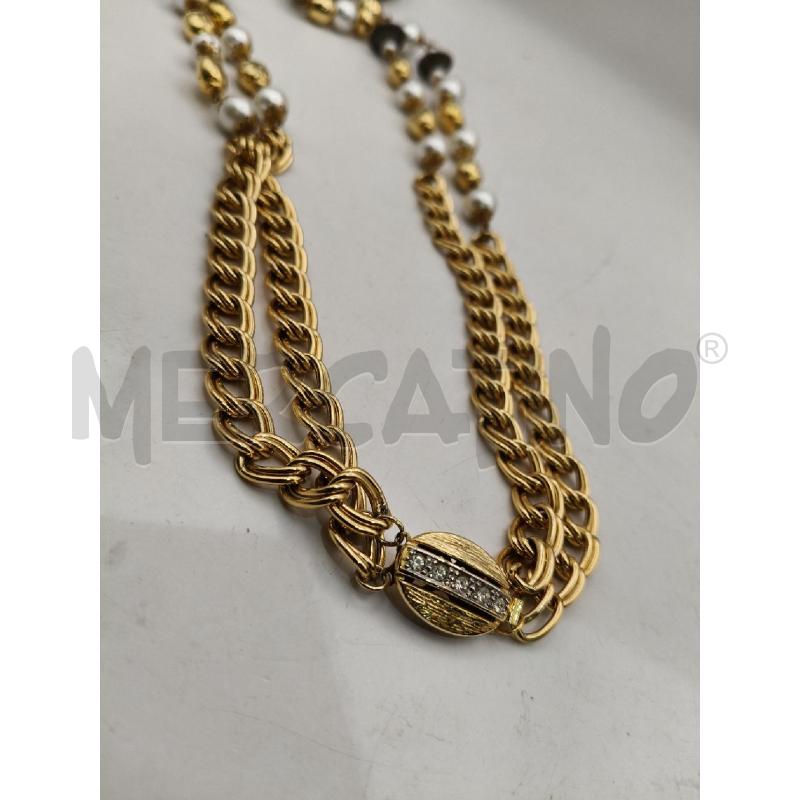 COLLANA LU 2 F CAT DOR/PERLE/BOULE DOR/OVALI INC  | Mercatino dell'Usato Roma talenti 5