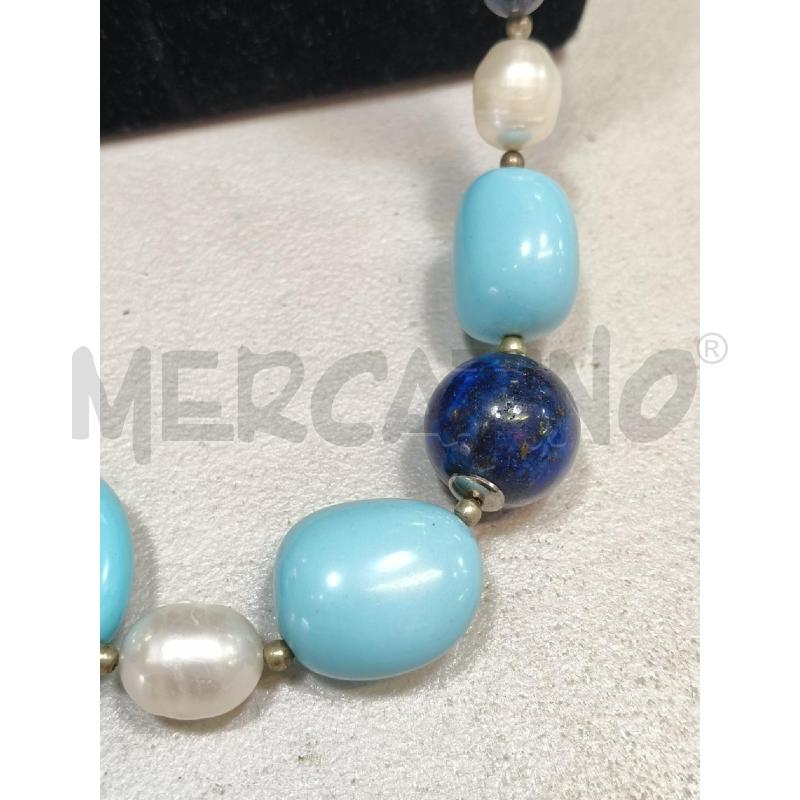 COLLANA LU SFERE LAPIS/PERLE SCAR/TURCH | Mercatino dell'Usato Roma talenti 2