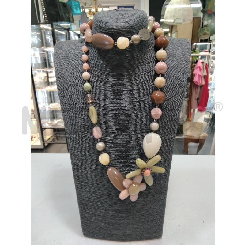 COLLANA LU SODINI SFERE OVALI MAXI FIORE  | Mercatino dell'Usato Roma talenti 1