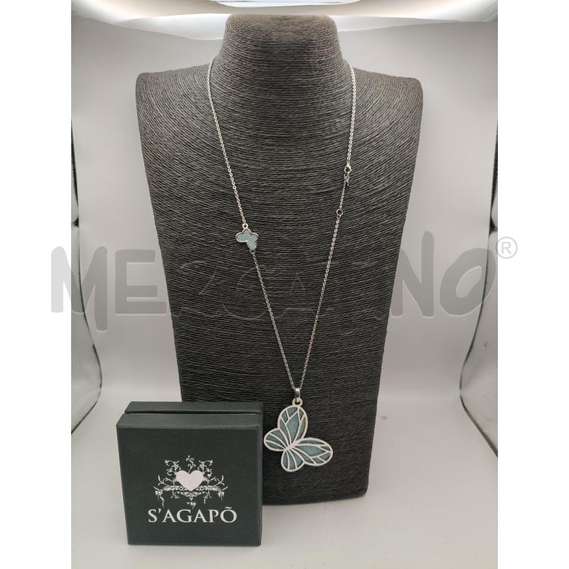COLLANA LU S'AGAPO MAXI FARFALLA GLITTER CEL | Mercatino dell'Usato Roma talenti 1