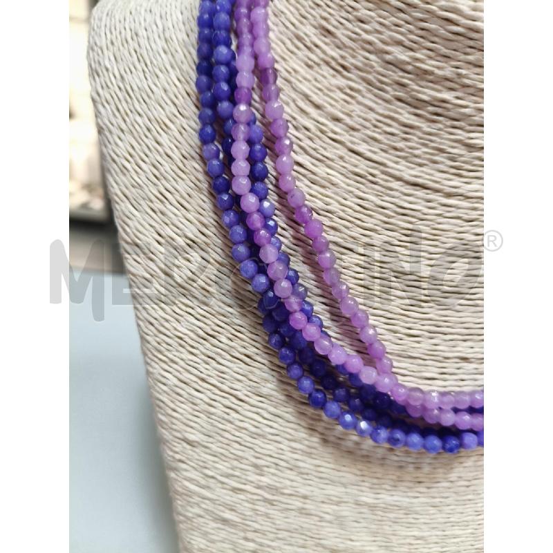 COLLANA MULTIF PIETRINE LILLA VIO CHIUS TONDO DOR  | Mercatino dell'Usato Roma talenti 2
