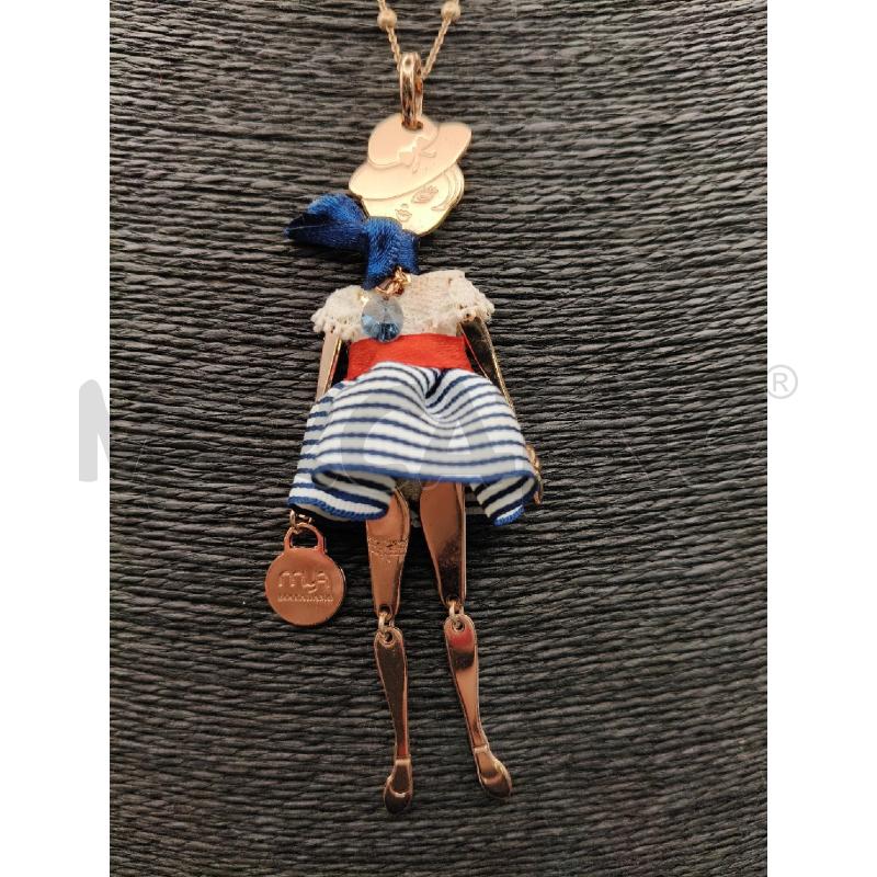 COLLANA MYA BOCCADAMO BAMBOLA VESTITO BLU | Mercatino dell'Usato Roma talenti 3