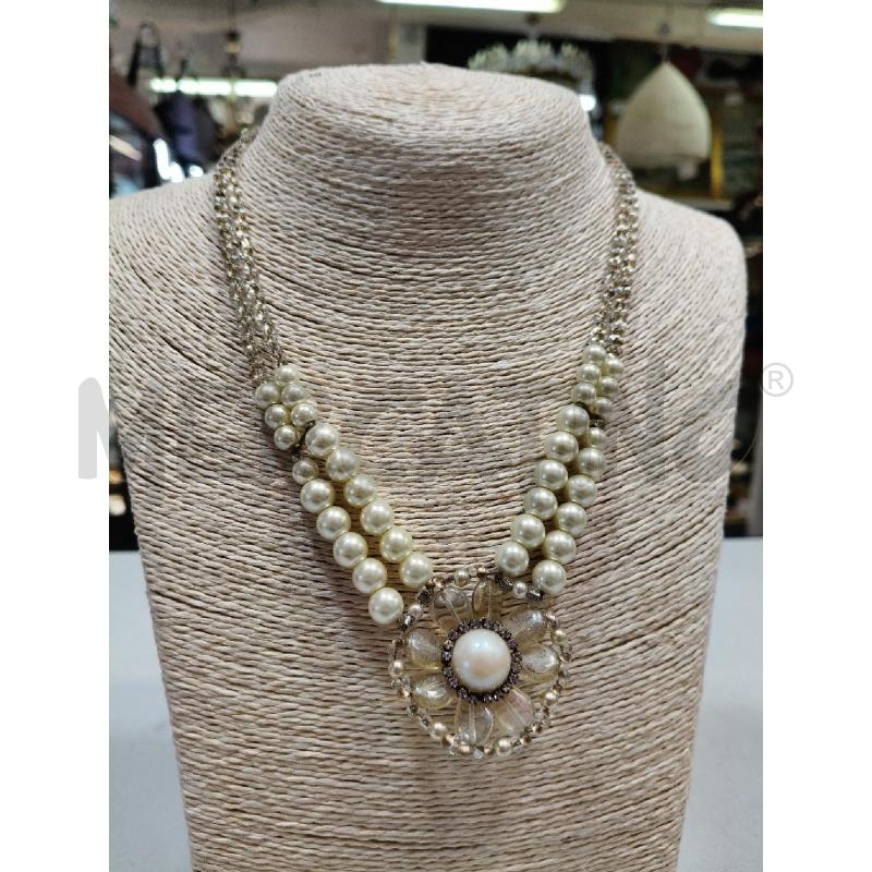 COLLANA NIYO 2F PERLE CENTR FIORE | Mercatino dell'Usato Roma talenti 1