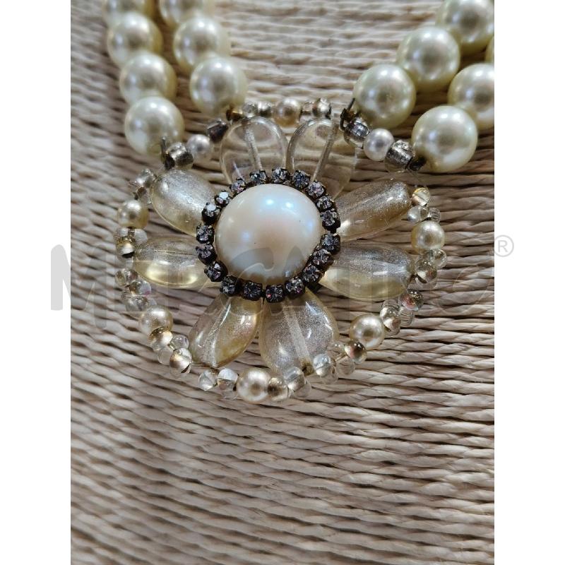 COLLANA NIYO 2F PERLE CENTR FIORE | Mercatino dell'Usato Roma talenti 2