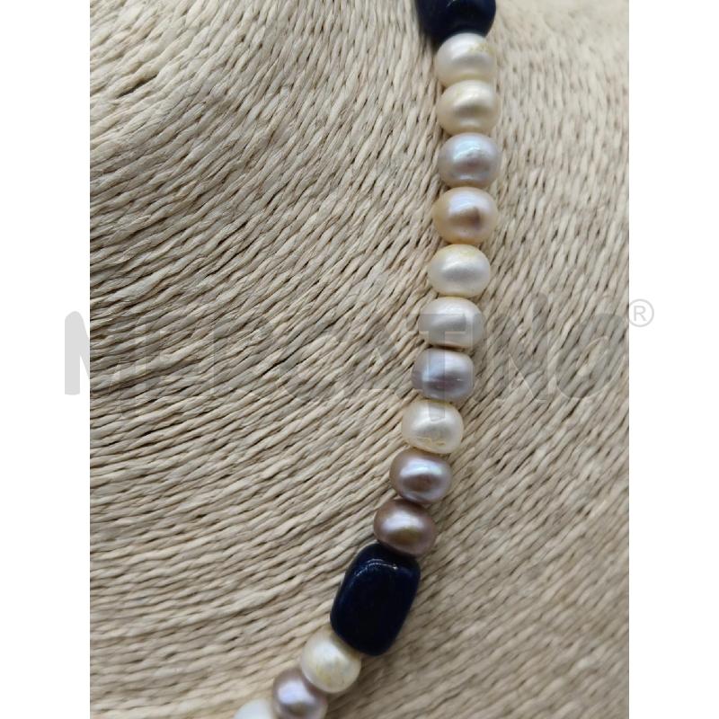 COLLANA PERLE SCARAM VARI COL/SASS LAPIS | Mercatino dell'Usato Roma talenti 2