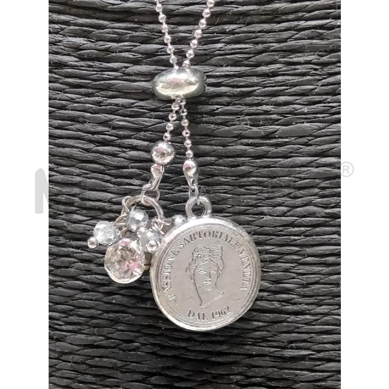 COLLANA PESERICO CATENALLA MONETA LOGO  | Mercatino dell'Usato Roma talenti 2