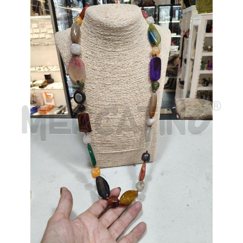 COLLANA PIETRE DURE COL CUORE/ROMBO/ALL | Mercatino dell'Usato Roma talenti 1