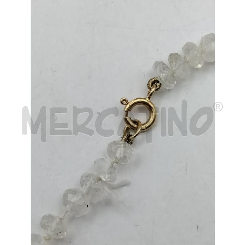 COLLANA PIETRINE SFACC TRASP CHIUS GANCIO DOR | Mercatino dell'Usato Roma talenti 2