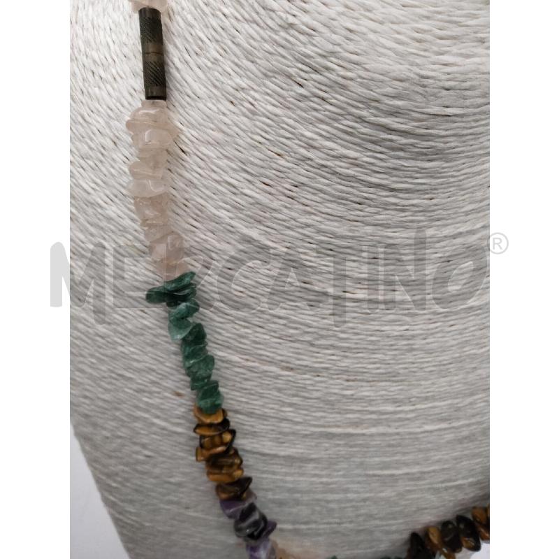 COLLANA PIE DURE IRREG ROSA/VER/VIO/TIGR | Mercatino dell'Usato Roma talenti 3