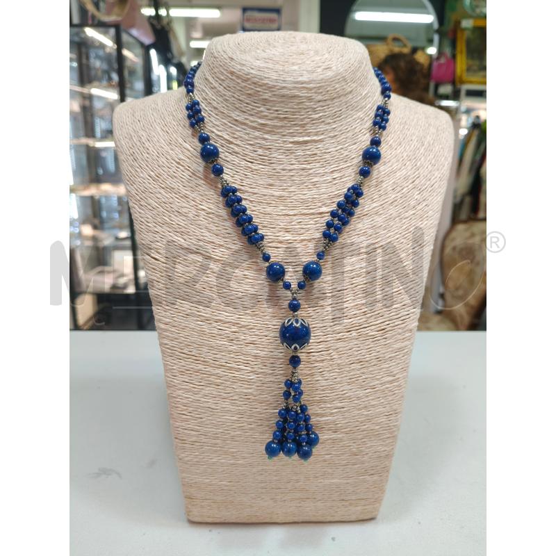 COLLANA SFERE PICC/MEFIE BLU CENTR FILE | Mercatino dell'Usato Roma talenti 1