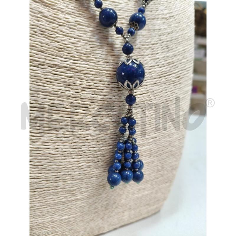 COLLANA SFERE PICC/MEFIE BLU CENTR FILE | Mercatino dell'Usato Roma talenti 2