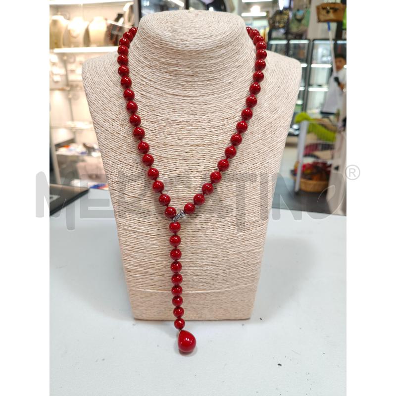 COLLANA SFERE ROSSO SALISCENDI FUSION GOCCIA  | Mercatino dell'Usato Roma talenti 1