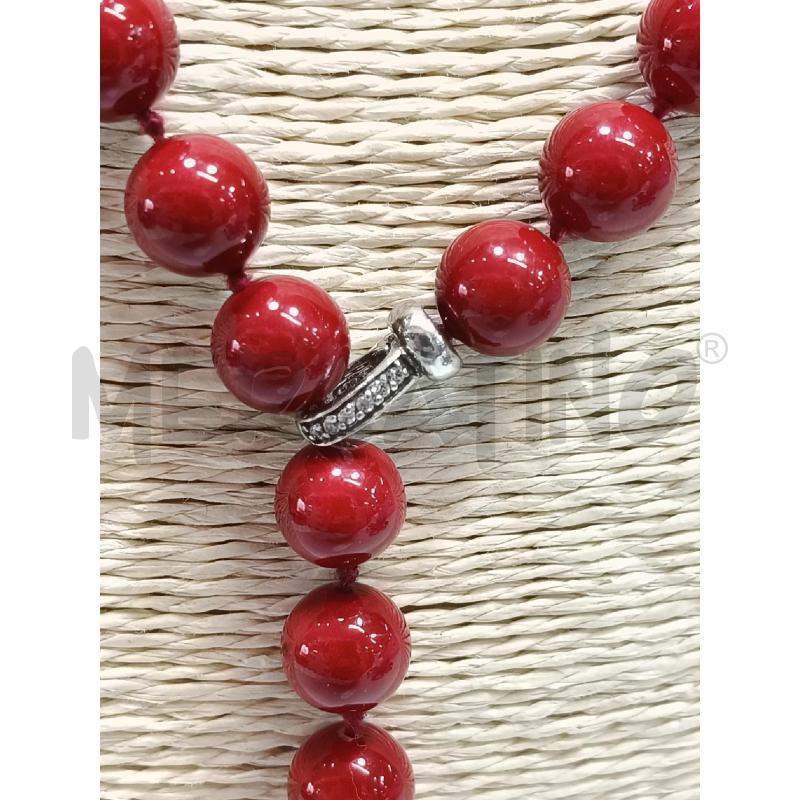 COLLANA SFERE ROSSO SALISCENDI FUSION GOCCIA  | Mercatino dell'Usato Roma talenti 2