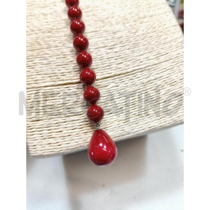 COLLANA SFERE ROSSO SALISCENDI FUSION GOCCIA  | Mercatino dell'Usato Roma talenti 3