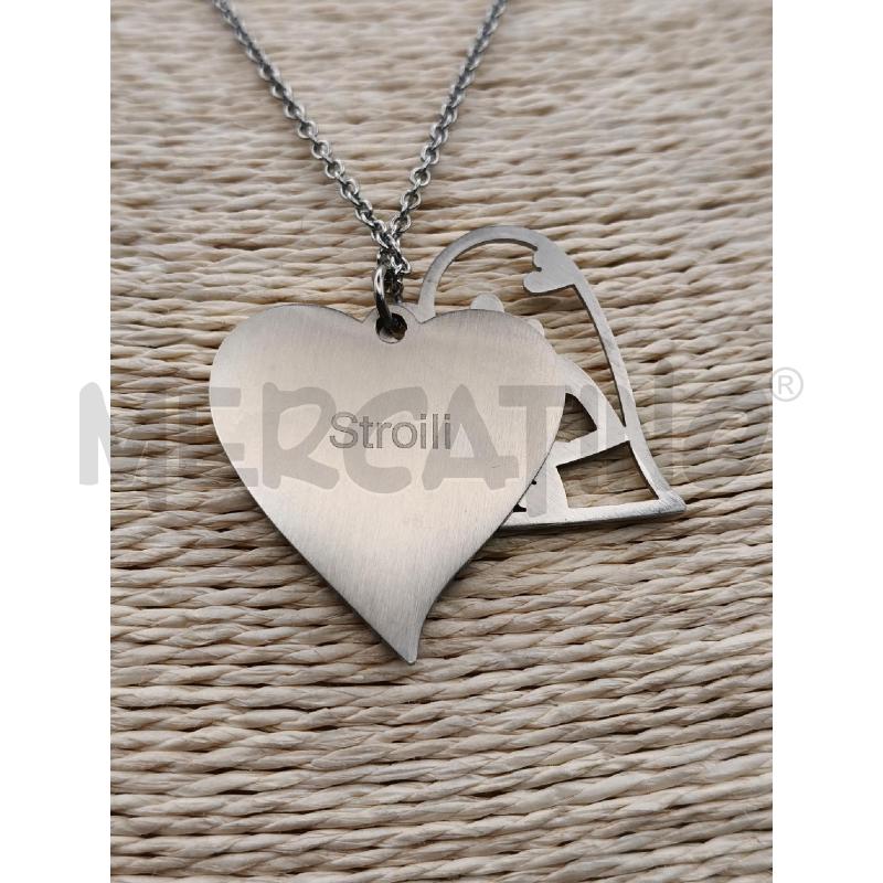 COLLANA STROILI ACC CUORE STRAF/GLITTER ARG  | Mercatino dell'Usato Roma talenti 3