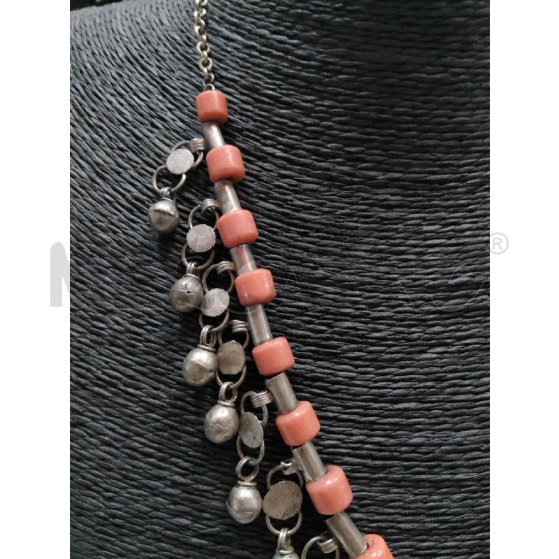 COLLANA TUB MET/COR ROSA SONAGLI | Mercatino dell'Usato Roma talenti 2