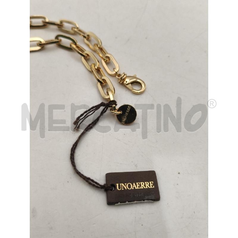 COLLANA UNOAEERE CATENA BRONZO DOR CENTR STRASS  | Mercatino dell'Usato Roma talenti 4