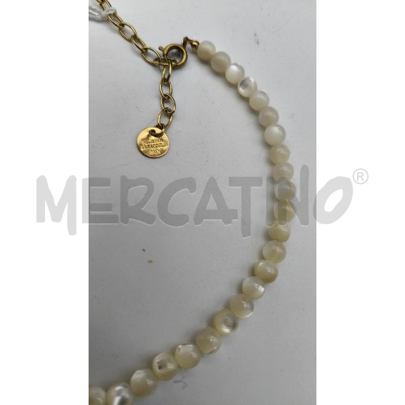 COLLANA VINT HELIETTA CARACCIOLO SFERE MADREP FOGLIE DOR | Mercatino dell'Usato Roma talenti 3