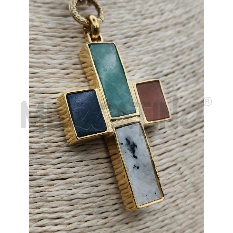 COLLANA  GAS SAINT TROPEZ DOR CROCE SMALTI COL | Mercatino dell'Usato Roma talenti 3