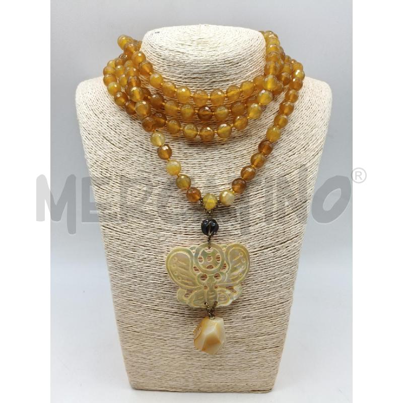 COLLANA + BRACCIALE PIETRE DURE FARFALLA MADREP  | Mercatino dell'Usato Roma talenti 3