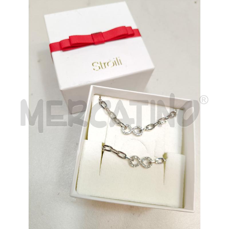 COLLANA + BRACIALE STROILI INFINITO STRASS | Mercatino dell'Usato Roma talenti 1