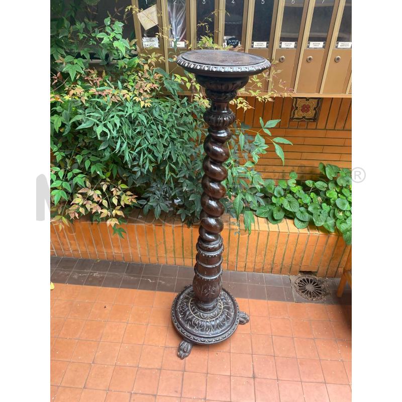 COLONNA LEGNO TORCIGLIONE NERA | Mercatino dell'Usato Roma talenti 1