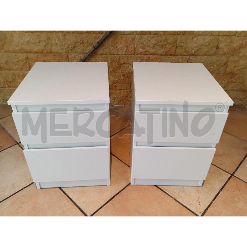 COMODINI COPPIA BIA 2C | Mercatino dell'Usato Roma talenti 1