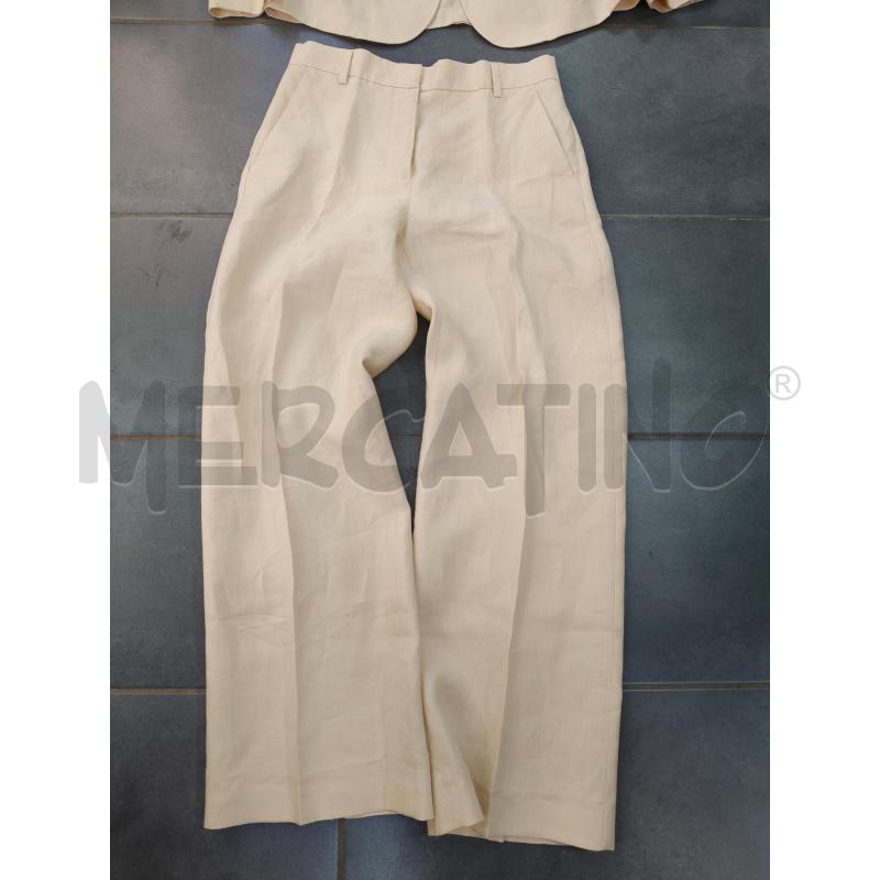 COMPLETO D MAX MARA WEEKEND LINO CREMA TRAMA  | Mercatino dell'Usato Roma talenti 2