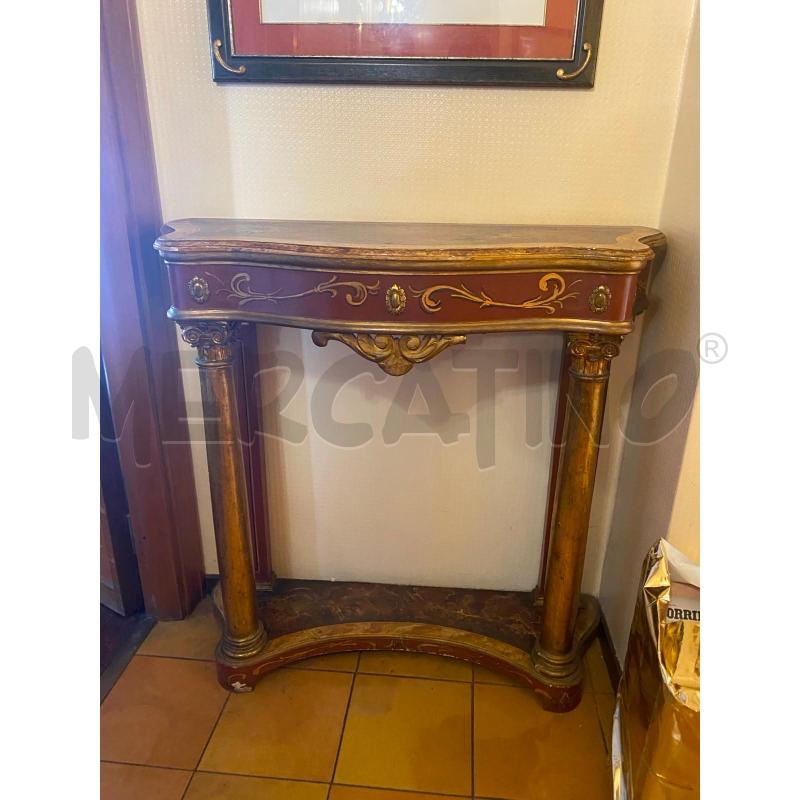 CONSOLLE DIPINTA LEGNO  | Mercatino dell'Usato Roma talenti 3