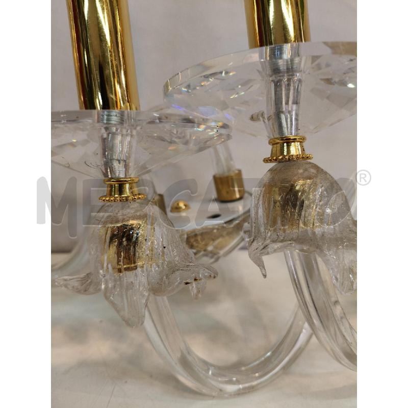 COPPIA APPLIQUE MURANO CRIST  | Mercatino dell'Usato Roma talenti 3