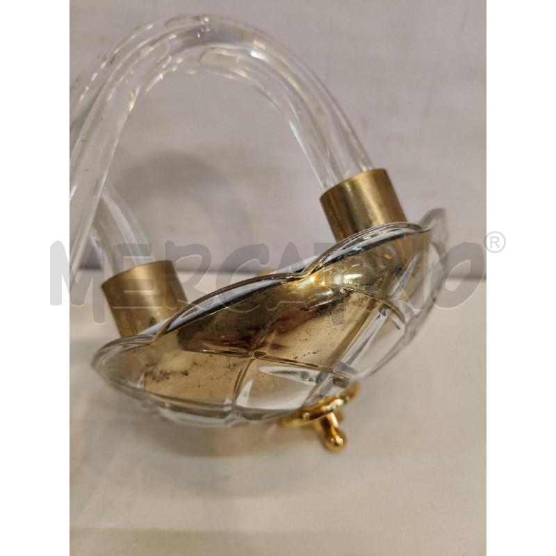 COPPIA APPLIQUE MURANO CRIST  | Mercatino dell'Usato Roma talenti 4