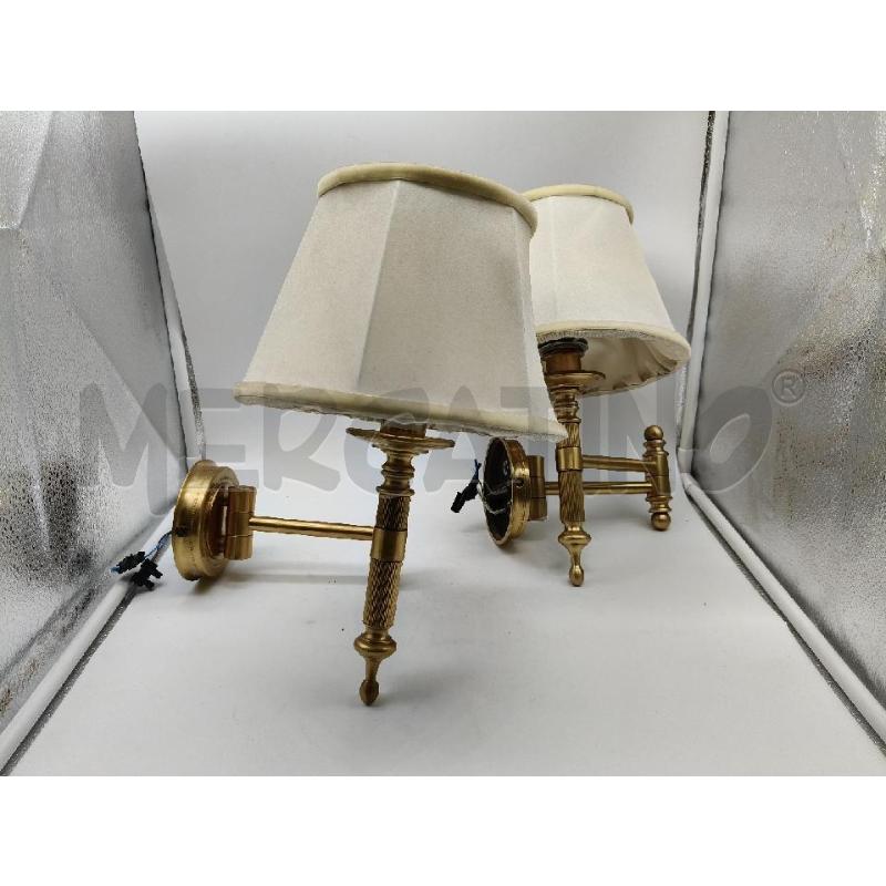 COPPIA APPLIQUE OTTONE 1L  | Mercatino dell'Usato Roma talenti 1