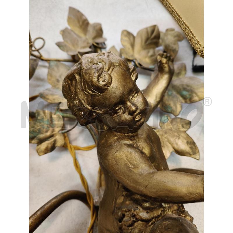 COPPIA APPLIQUE PUTTINI 2L GESSO DOR DA RIV  | Mercatino dell'Usato Roma talenti 4